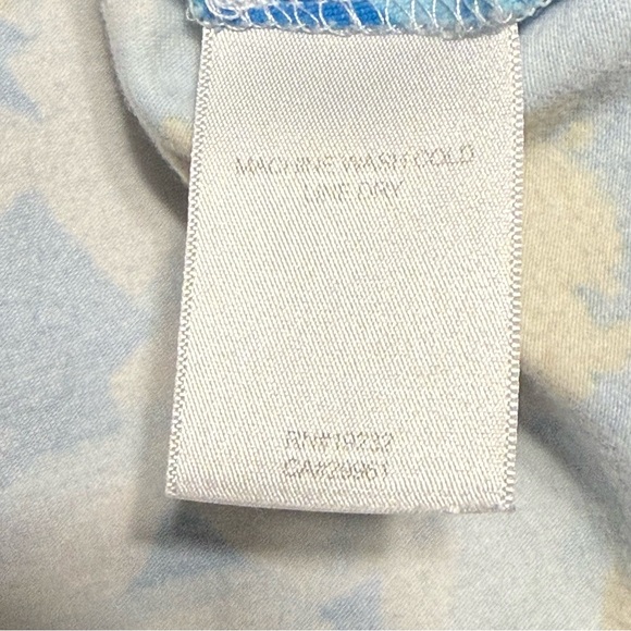 Alfred Dunner Floral Blue Top & Yellow Capri Pants Set Shirt PS & Capri Size 8 - Picture 9 of 16